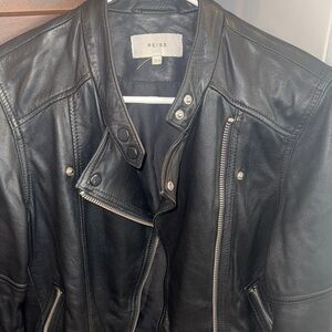 Reiss Black Biker Jacket